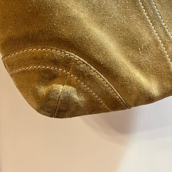 Vintage Coach Saddle Bag: Genuine Suede - Picture 7 of 16